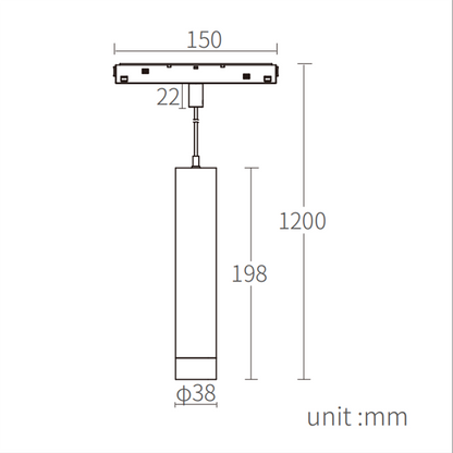 YINGLINGⅢDIAOXIAN Modern Magnetic Hanging Wire Lamp
