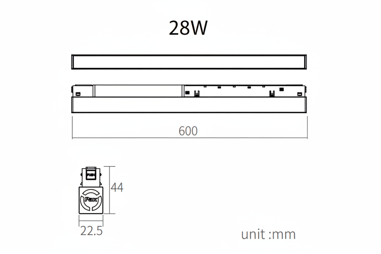 YINGLINGⅢXIANTIAO Modern Magnetic Strip Light