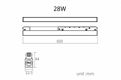 YINGLINGⅢXIANTIAO Modern Magnetic Strip Light