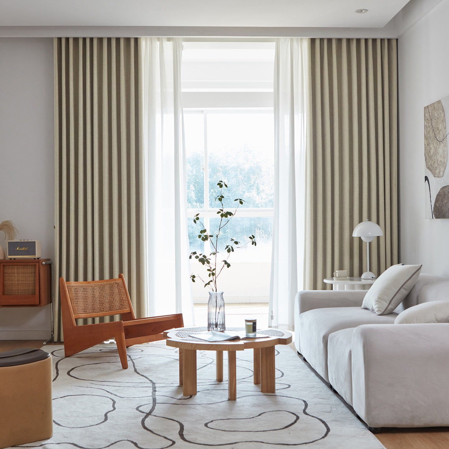 QUANZHEGUANG Modern Fabric Curtains