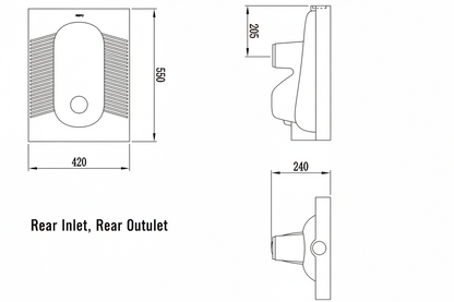 B-4029S Modern Squatting Pan