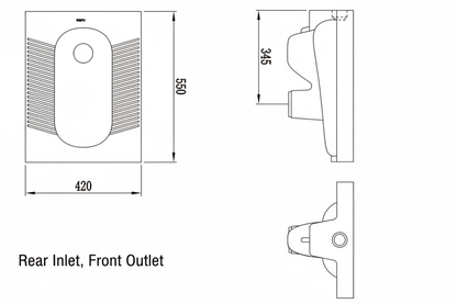 B-4029S Modern Squatting Pan