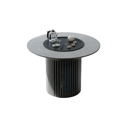 JJ-039 Round Tea Tables With Rock Plate Countertop