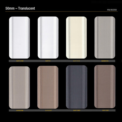 50mm-Translucent-Polyester Modern Venetian Blinds