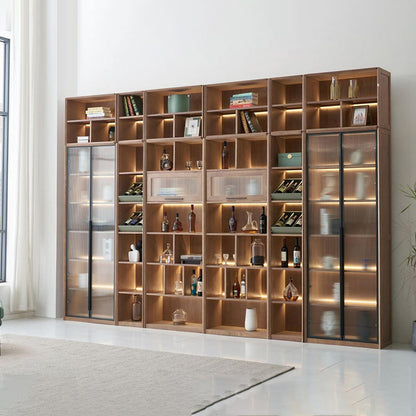 H8023-25-26-28-29 Modern Storage Cabinets With Glass Doors