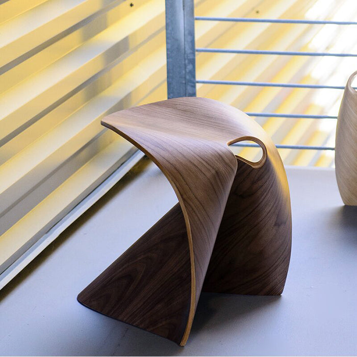 087 Creative Solid Wood Vanity Stools