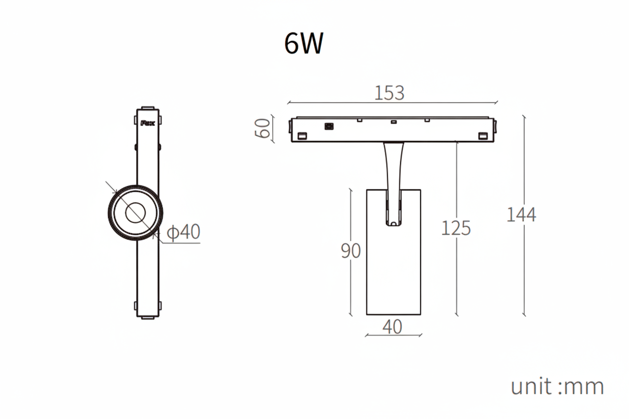 YINGLINGⅢGUIDAO Modern Magnetic Track Spotlights