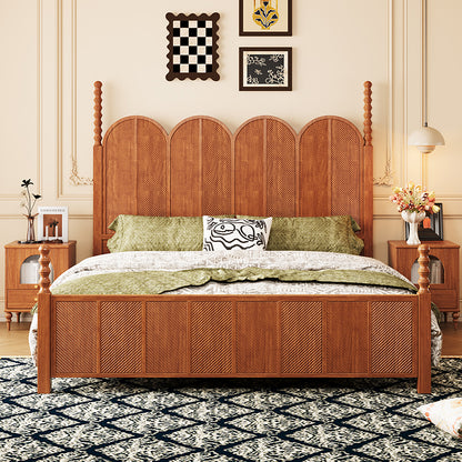 Katil Double Kayu Pepejal 313-AF