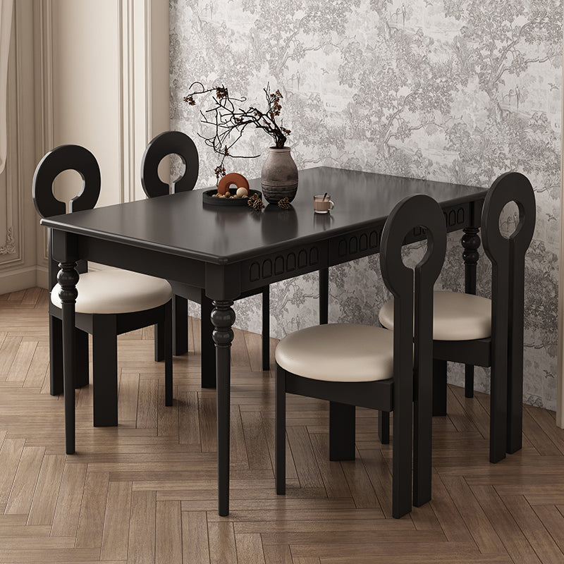 S302-91 Meja makan kayu padu
