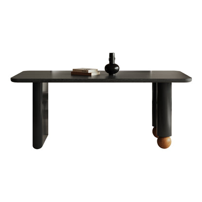 T985-9 Meja Makan Kayu Pepejal Kreatif