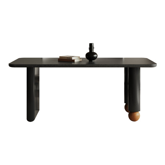 T985-9 Meja Makan Kayu Pepejal Kreatif