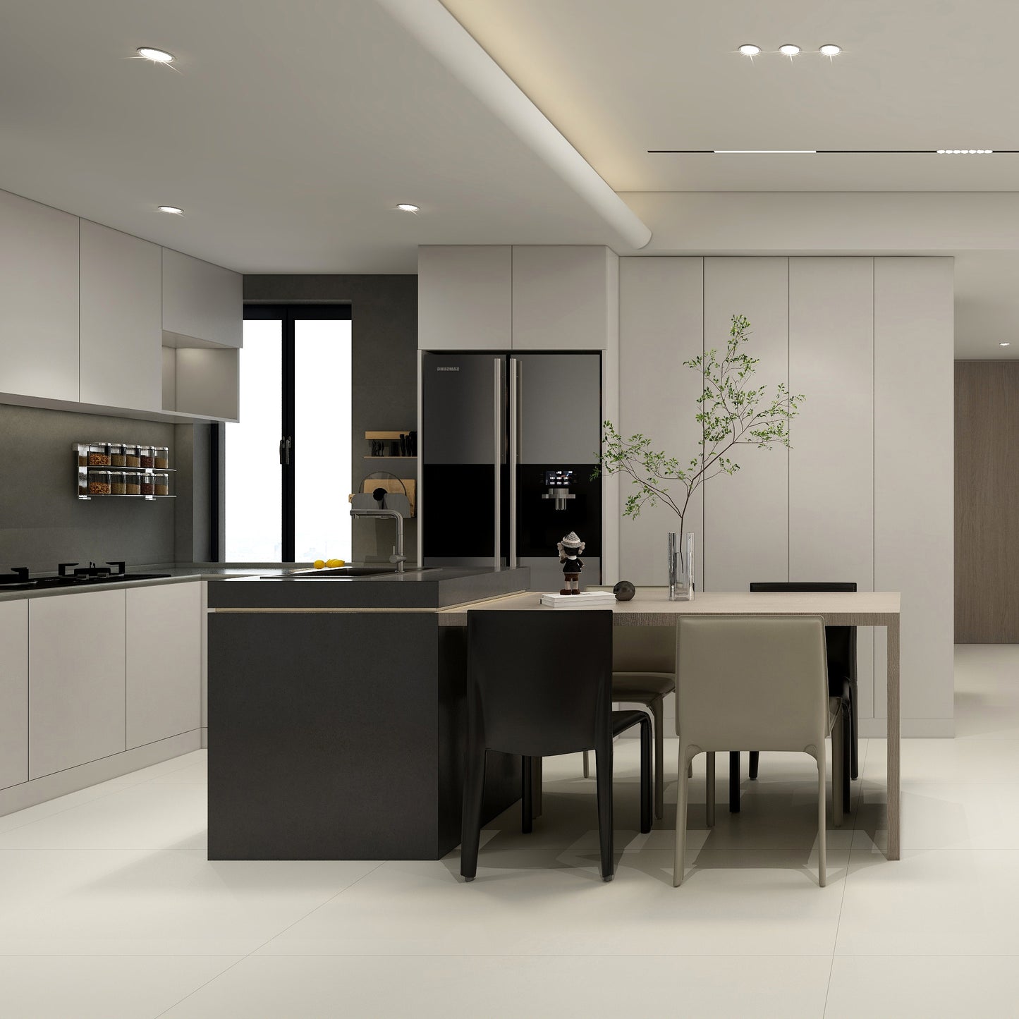 Jubin Warna Pepejal Moden CT15208-C