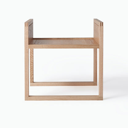 DZ-UU Uniquely Shaped Solid Wood Vanity Stools