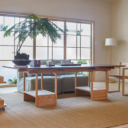 DZ-SHUANGPIN Solid Wood Height-adjustable Desks