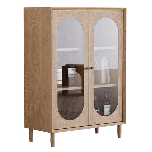 S3010 Solid Wood And Glass Door Bookcases