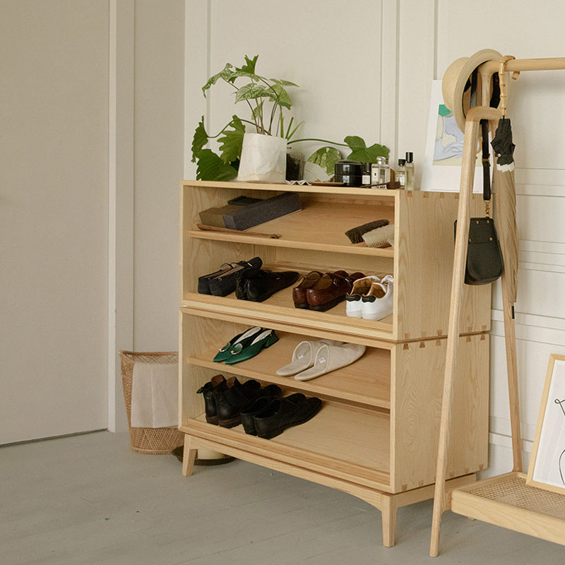 84118 Solid Wood Shoe Cabinets In The Living Room