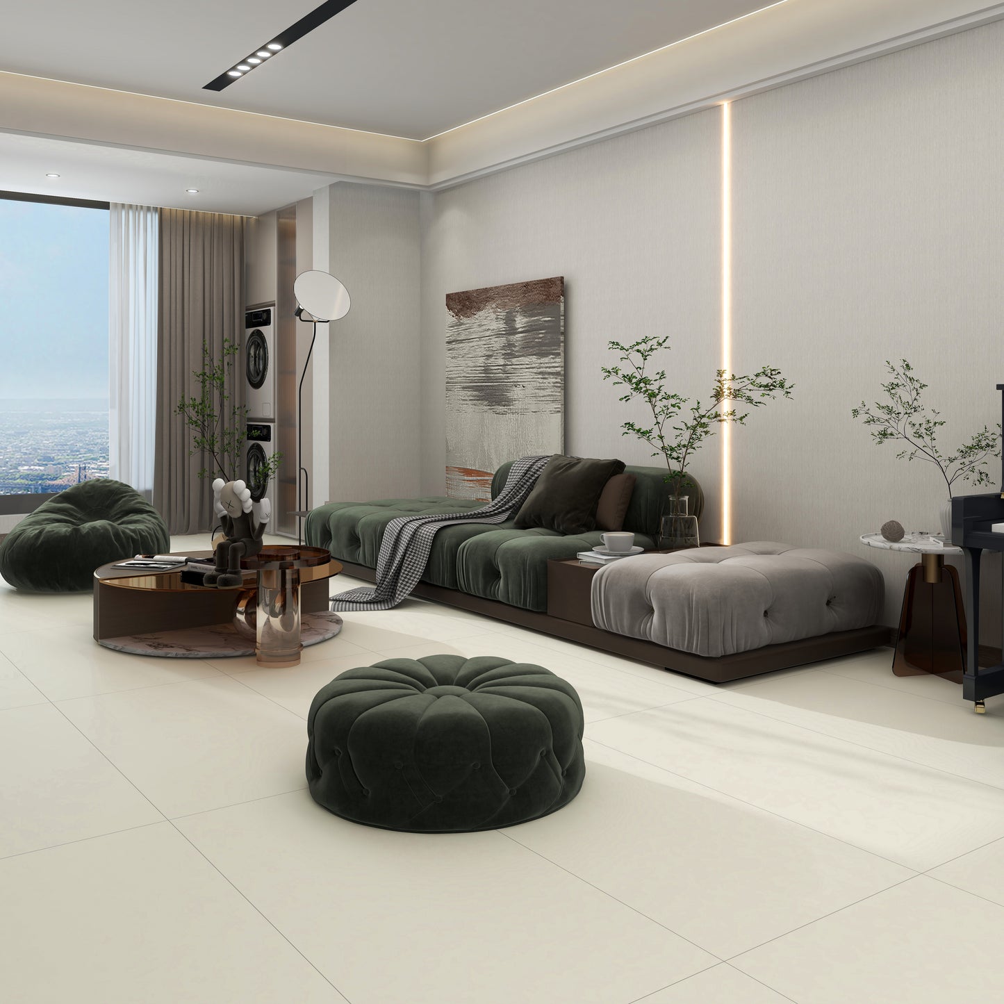 Jubin Warna Pepejal Moden CH12208-C