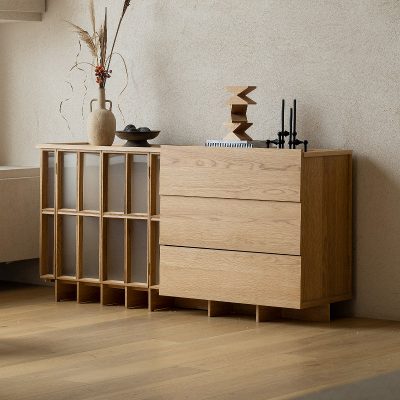 FCG032 Modern Solid Wood Sideboard Cabinets
