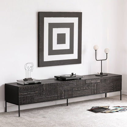 KM310 Vintage Red Oak TV Stands