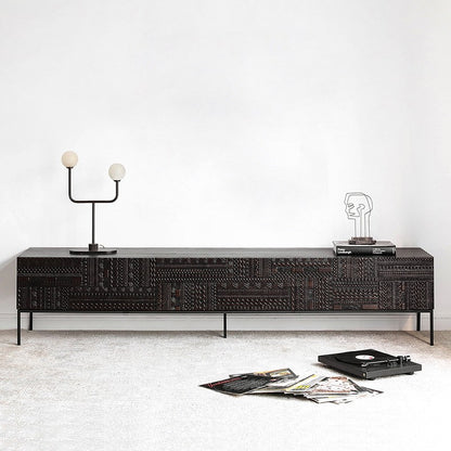 KM310 Vintage Red Oak TV Stands
